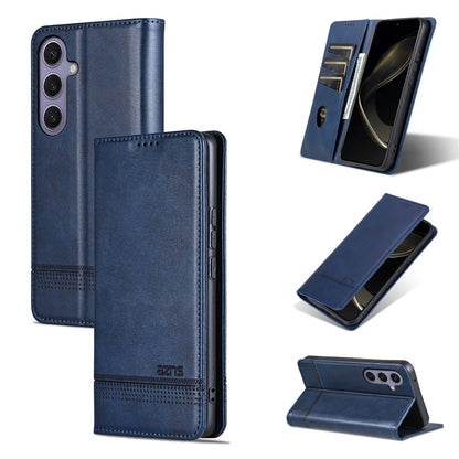 AZNS Magnetic Calf Texture Flip Leather Phone Case, For Samsung Galaxy S25 FE 5G, For Samsung Galaxy S25 Edge 5G, For Samsung Galaxy S25 5G, For Samsung Galaxy S25+ 5G