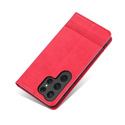 AZNS Magnetic Calf Texture Flip Leather Phone Case, For Samsung Galaxy S25 Ultra 5G, For Samsung Galaxy S24 FE 5G