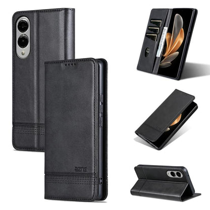 AZNS Magnetic Calf Texture Flip Leather Phone Case, For Samsung Galaxy S25 FE 5G, For Samsung Galaxy S25 Edge 5G, For Samsung Galaxy S25 5G, For Samsung Galaxy S25+ 5G