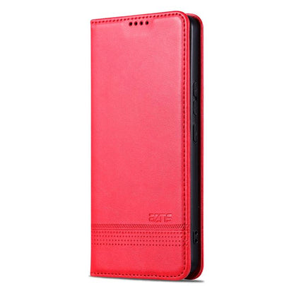 AZNS Magnetic Calf Texture Flip Leather Phone Case, For Samsung Galaxy S25 FE 5G, For Samsung Galaxy S25 Edge 5G, For Samsung Galaxy S25 5G, For Samsung Galaxy S25+ 5G