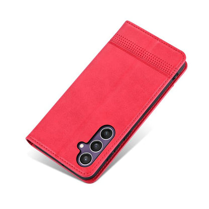 AZNS Magnetic Calf Texture Flip Leather Phone Case, For Samsung Galaxy S25 FE 5G, For Samsung Galaxy S25 Edge 5G, For Samsung Galaxy S25 5G, For Samsung Galaxy S25+ 5G