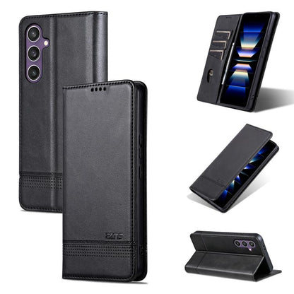 AZNS Magnetic Calf Texture Flip Leather Phone Case, For Samsung Galaxy S25 FE 5G, For Samsung Galaxy S25 Edge 5G, For Samsung Galaxy S25 5G, For Samsung Galaxy S25+ 5G