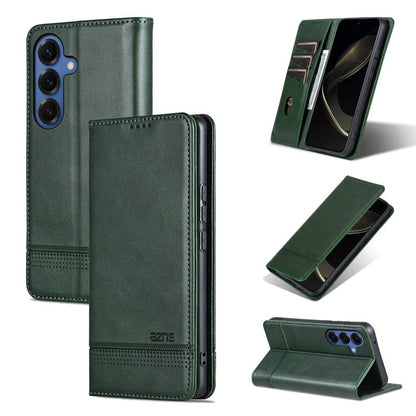 AZNS Magnetic Calf Texture Flip Leather Phone Case, For Galaxy S26 FE 5G, For Samsung Galaxy S26+ 5G, For Samsung Galaxy S26 Ultra 5G, For Samsung Galaxy S26 5G
