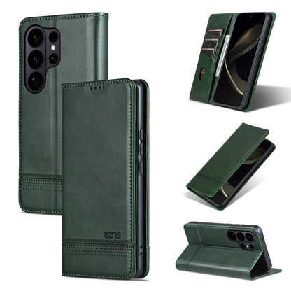 AZNS Magnetic Calf Texture Flip Leather Phone Case, For Galaxy S26 FE 5G, For Samsung Galaxy S26+ 5G, For Samsung Galaxy S26 Ultra 5G, For Samsung Galaxy S26 5G