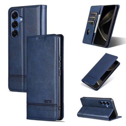 AZNS Magnetic Calf Texture Flip Leather Phone Case, For Samsung Galaxy S26+ 5G, For Samsung Galaxy S26 Ultra 5G, For Samsung Galaxy S26 5G, For Samsung Galaxy S25 FE 5G