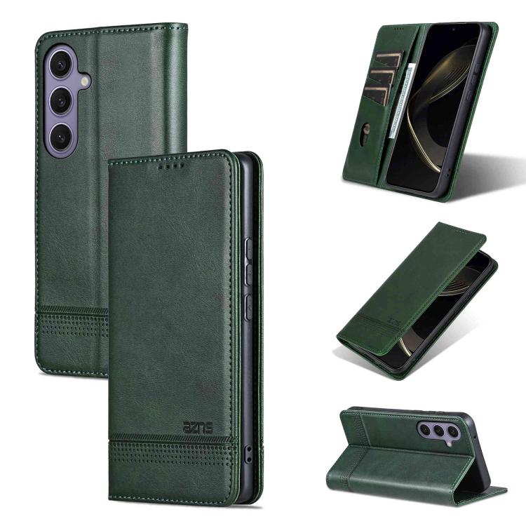 AZNS Magnetic Calf Texture Flip Leather Phone Case, For Galaxy S26 FE 5G, For Samsung Galaxy S26+ 5G, For Samsung Galaxy S26 Ultra 5G, For Samsung Galaxy S26 5G
