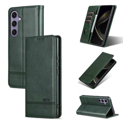 AZNS Magnetic Calf Texture Flip Leather Phone Case, For Galaxy S26 FE 5G, For Samsung Galaxy S26+ 5G, For Samsung Galaxy S26 Ultra 5G, For Samsung Galaxy S26 5G