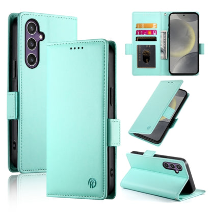 Side Buckle Magnetic Frosted Leather Phone Case, For Samsung Galaxy S24 Ultra 5G, For Samsung Galaxy S24+ 5G, For Samsung Galaxy S24 5G