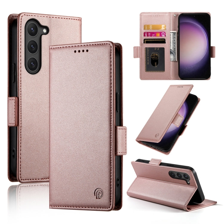 Side Buckle Magnetic Frosted Leather Phone Case, For Samsung Galaxy S23+ 5G, For Samsung Galaxy S23 5G, For Samsung Galaxy S21 FE 5G