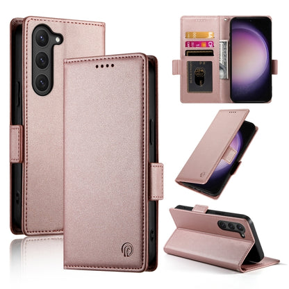 Side Buckle Magnetic Frosted Leather Phone Case, For Samsung Galaxy S23+ 5G, For Samsung Galaxy S23 5G, For Samsung Galaxy S21 FE 5G