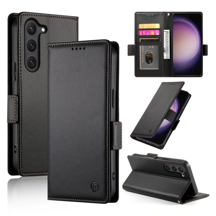 Side Buckle Magnetic Frosted Leather Phone Case, For Samsung Galaxy S23+ 5G, For Samsung Galaxy S23 5G, For Samsung Galaxy S21 FE 5G