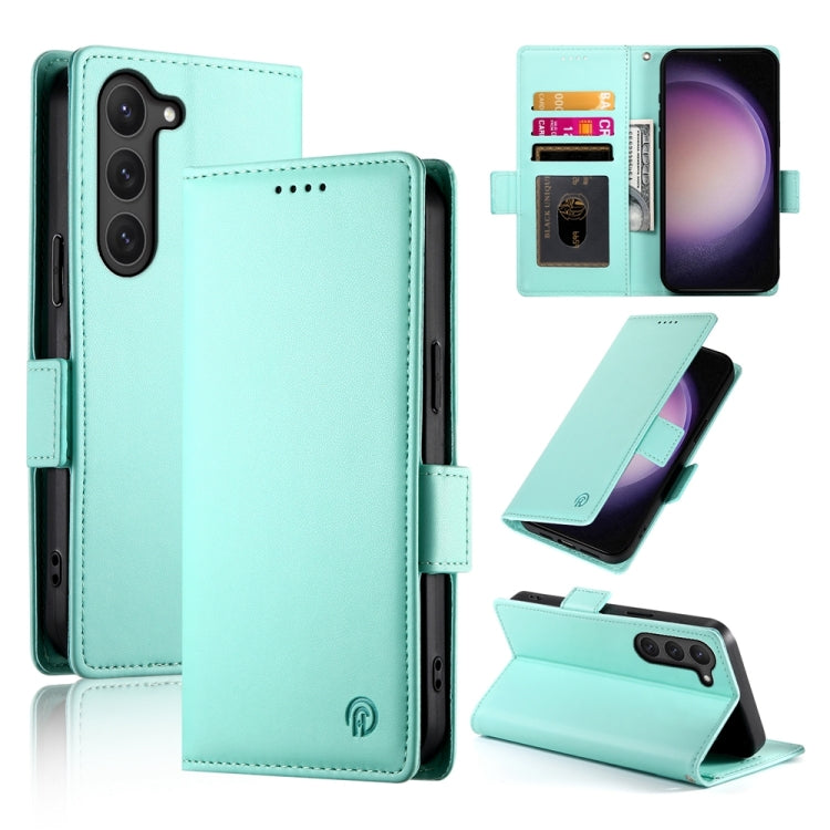 Side Buckle Magnetic Frosted Leather Phone Case, For Samsung Galaxy S23+ 5G, For Samsung Galaxy S23 5G, For Samsung Galaxy S21 FE 5G