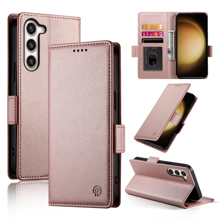Side Buckle Magnetic Frosted Leather Phone Case, For Samsung Galaxy S23+ 5G, For Samsung Galaxy S23 5G, For Samsung Galaxy S21 FE 5G