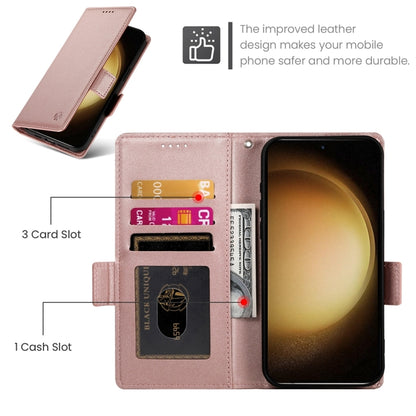 Side Buckle Magnetic Frosted Leather Phone Case, For Samsung Galaxy S23+ 5G, For Samsung Galaxy S23 5G, For Samsung Galaxy S21 FE 5G