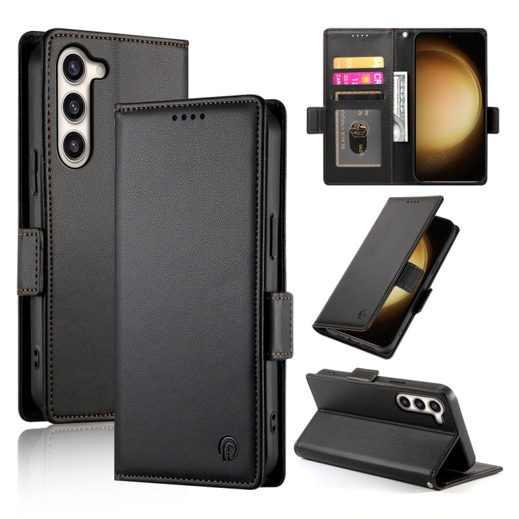 Side Buckle Magnetic Frosted Leather Phone Case, For Samsung Galaxy S23+ 5G, For Samsung Galaxy S23 5G, For Samsung Galaxy S21 FE 5G