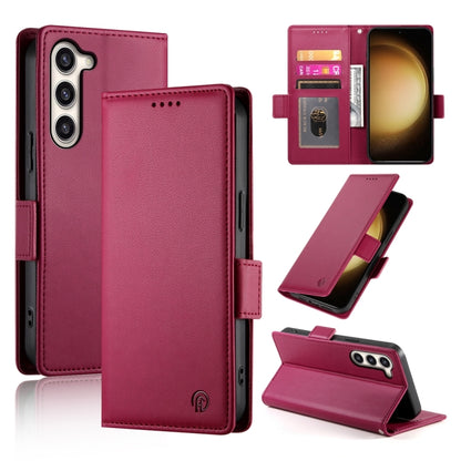 Side Buckle Magnetic Frosted Leather Phone Case, For Samsung Galaxy S23+ 5G, For Samsung Galaxy S23 5G, For Samsung Galaxy S21 FE 5G