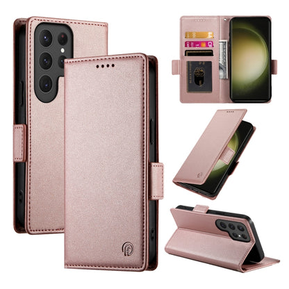 Side Buckle Magnetic Frosted Leather Phone Case, For Samsung Galaxy S24 5G, For Samsung Galaxy S23 FE 5G, For Samsung Galaxy S23 Ultra 5G