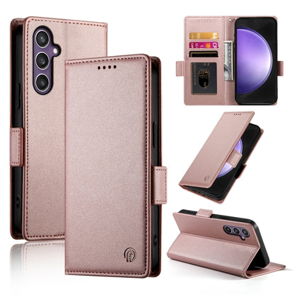Side Buckle Magnetic Frosted Leather Phone Case, For Samsung Galaxy S24 5G, For Samsung Galaxy S23 FE 5G, For Samsung Galaxy S23 Ultra 5G