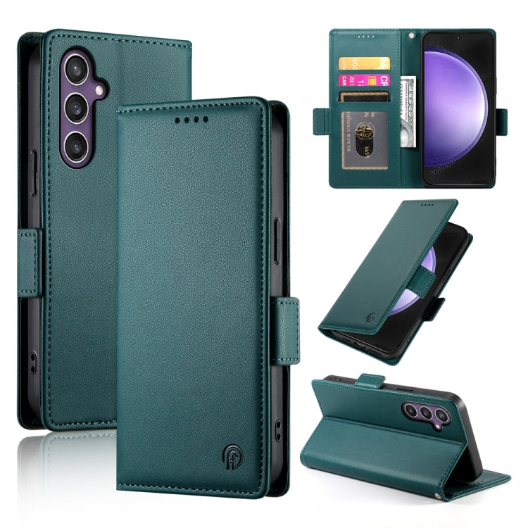 Side Buckle Magnetic Frosted Leather Phone Case, For Samsung Galaxy S24 5G, For Samsung Galaxy S23 FE 5G, For Samsung Galaxy S23 Ultra 5G