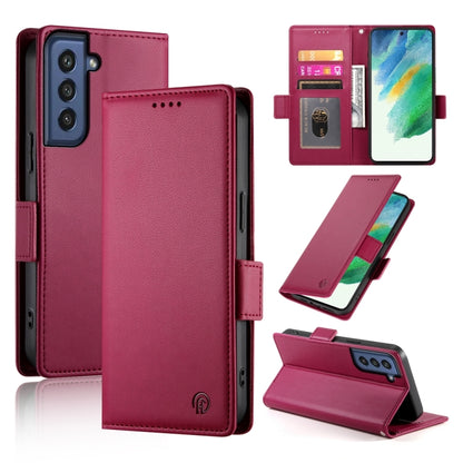 Side Buckle Magnetic Frosted Leather Phone Case, For Samsung Galaxy S23+ 5G, For Samsung Galaxy S23 5G, For Samsung Galaxy S21 FE 5G