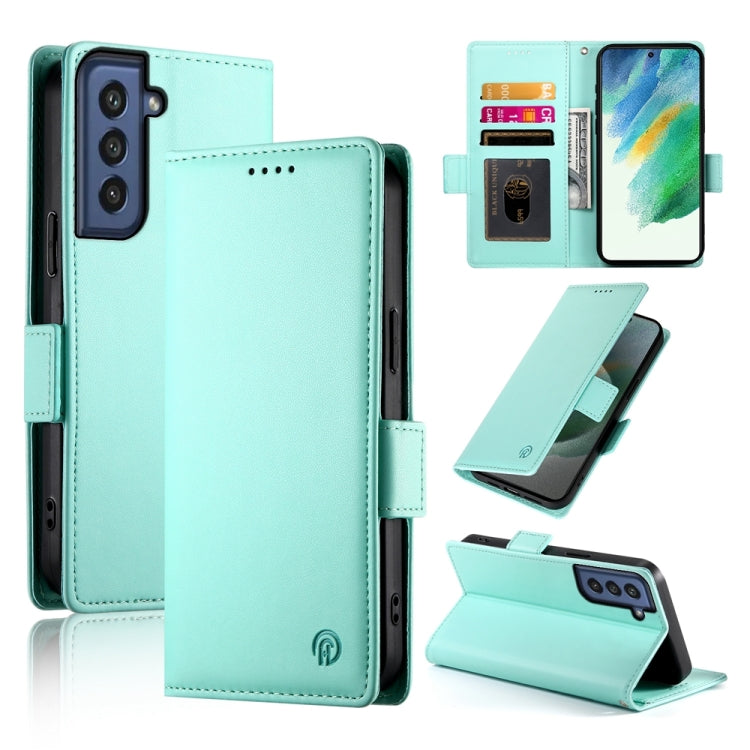 Side Buckle Magnetic Frosted Leather Phone Case, For Samsung Galaxy S23+ 5G, For Samsung Galaxy S23 5G, For Samsung Galaxy S21 FE 5G