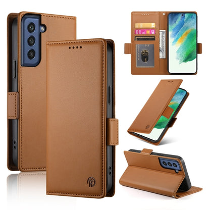 Side Buckle Magnetic Frosted Leather Phone Case, For Samsung Galaxy S23+ 5G, For Samsung Galaxy S23 5G, For Samsung Galaxy S21 FE 5G