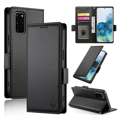 Side Buckle Magnetic Frosted Leather Phone Case, For Samsung Galaxy S20 FE 5G, For Samsung Galaxy S20 Ultra 5G, For Samsung Galaxy S20+ 5G