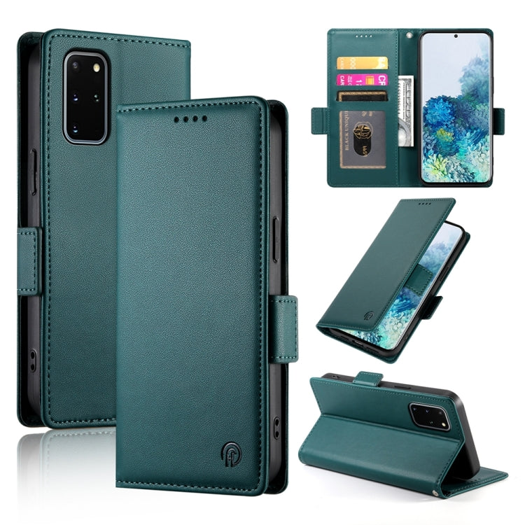 Side Buckle Magnetic Frosted Leather Phone Case, For Samsung Galaxy S20 FE 5G, For Samsung Galaxy S20 Ultra 5G, For Samsung Galaxy S20+ 5G