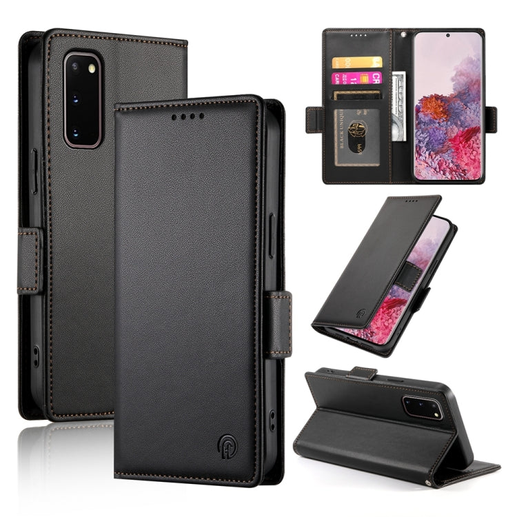 Side Buckle Magnetic Frosted Leather Phone Case, For Samsung Galaxy S20 5G, For Samsung Galaxy S10e, For Samsung Galaxy S10+