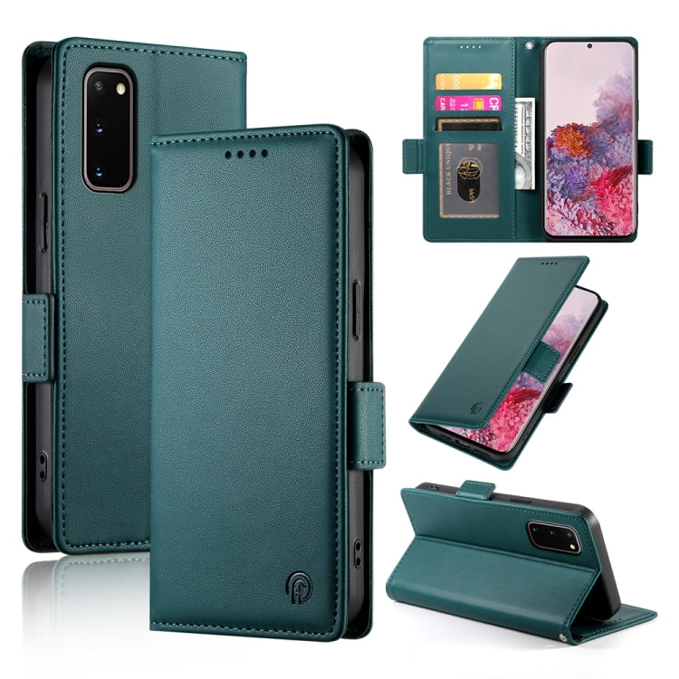 Side Buckle Magnetic Frosted Leather Phone Case, For Samsung Galaxy S20 5G, For Samsung Galaxy S10e, For Samsung Galaxy S10+