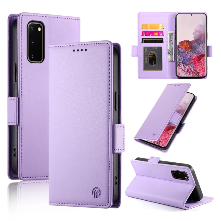 Side Buckle Magnetic Frosted Leather Phone Case, For Samsung Galaxy S20 5G, For Samsung Galaxy S10e, For Samsung Galaxy S10+