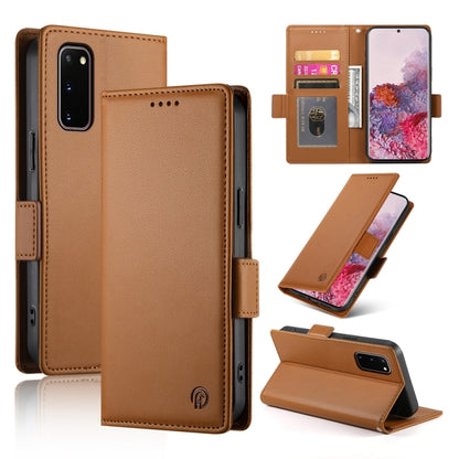 Side Buckle Magnetic Frosted Leather Phone Case, For Samsung Galaxy S20 5G, For Samsung Galaxy S10e, For Samsung Galaxy S10+