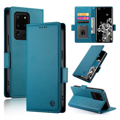 Side Buckle Magnetic Frosted Leather Phone Case, For Samsung Galaxy S20 FE 5G, For Samsung Galaxy S20 Ultra 5G, For Samsung Galaxy S20+ 5G