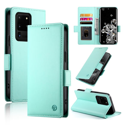 Side Buckle Magnetic Frosted Leather Phone Case, For Samsung Galaxy S20 FE 5G, For Samsung Galaxy S20 Ultra 5G, For Samsung Galaxy S20+ 5G