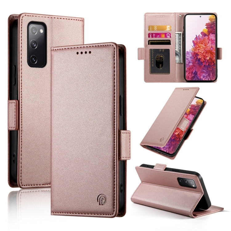 Side Buckle Magnetic Frosted Leather Phone Case, For Samsung Galaxy S20 FE 5G, For Samsung Galaxy S20 Ultra 5G, For Samsung Galaxy S20+ 5G