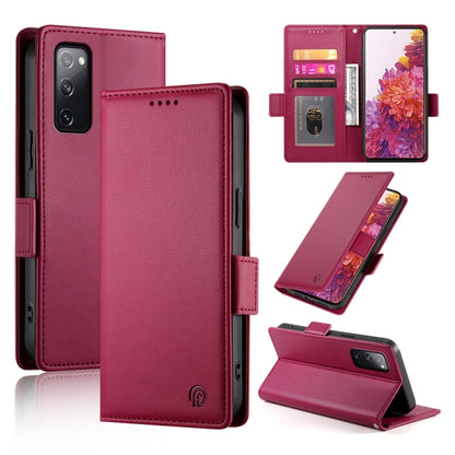 Side Buckle Magnetic Frosted Leather Phone Case, For Samsung Galaxy S20 FE 5G, For Samsung Galaxy S20 Ultra 5G, For Samsung Galaxy S20+ 5G
