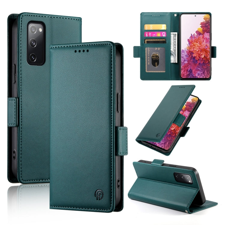 Side Buckle Magnetic Frosted Leather Phone Case, For Samsung Galaxy S20 FE 5G, For Samsung Galaxy S20 Ultra 5G, For Samsung Galaxy S20+ 5G