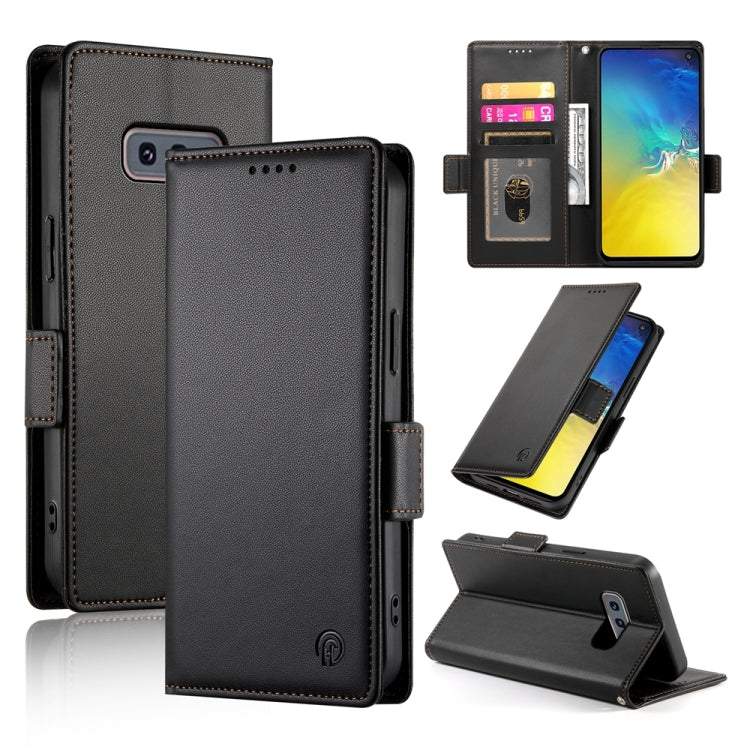 Side Buckle Magnetic Frosted Leather Phone Case, For Samsung Galaxy S20 5G, For Samsung Galaxy S10e, For Samsung Galaxy S10+