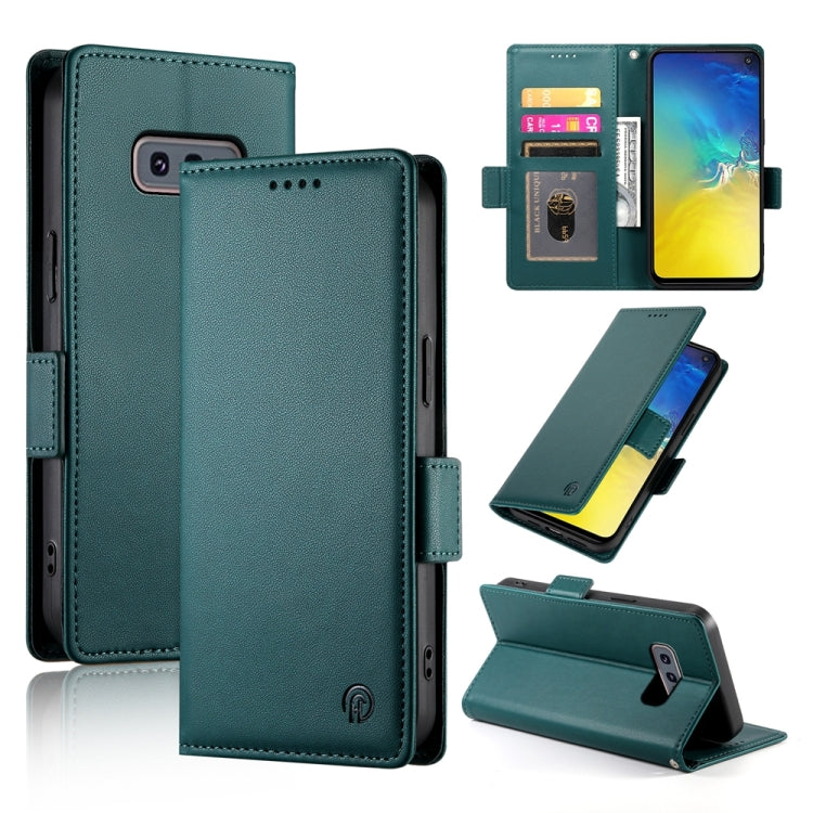 Side Buckle Magnetic Frosted Leather Phone Case, For Samsung Galaxy S20 5G, For Samsung Galaxy S10e, For Samsung Galaxy S10+