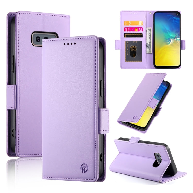 Side Buckle Magnetic Frosted Leather Phone Case, For Samsung Galaxy S20 5G, For Samsung Galaxy S10e, For Samsung Galaxy S10+