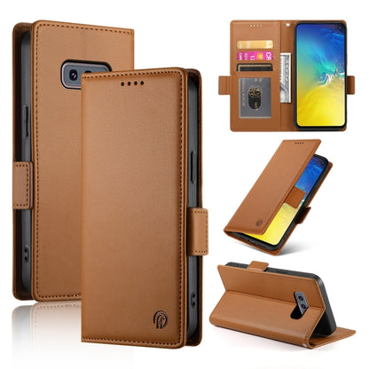 Side Buckle Magnetic Frosted Leather Phone Case, For Samsung Galaxy S20 5G, For Samsung Galaxy S10e, For Samsung Galaxy S10+