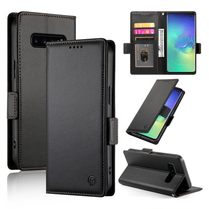 Side Buckle Magnetic Frosted Leather Phone Case, For Samsung Galaxy S20 5G, For Samsung Galaxy S10e, For Samsung Galaxy S10+