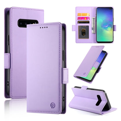 Side Buckle Magnetic Frosted Leather Phone Case, For Samsung Galaxy S20 5G, For Samsung Galaxy S10e, For Samsung Galaxy S10+
