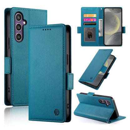 Side Buckle Magnetic Frosted Leather Phone Case, For Samsung Galaxy S25 Edge 5G, For Samsung Galaxy S25 5G, For Samsung Galaxy S25+ 5G