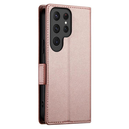 Side Buckle Magnetic Frosted Leather Phone Case, For Samsung Galaxy S25 Ultra 5G, For Samsung Galaxy S24 Ultra 5G, For Samsung Galaxy S24+ 5G