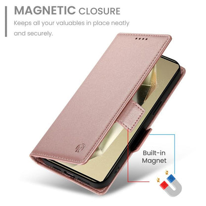 Side Buckle Magnetic Frosted Leather Phone Case, For Samsung Galaxy S25 Ultra 5G, For Samsung Galaxy S24 Ultra 5G, For Samsung Galaxy S24+ 5G