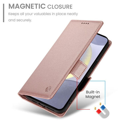 Side Buckle Magnetic Frosted Leather Phone Case, For Samsung Galaxy S25 Edge 5G, For Samsung Galaxy S25 5G, For Samsung Galaxy S25+ 5G