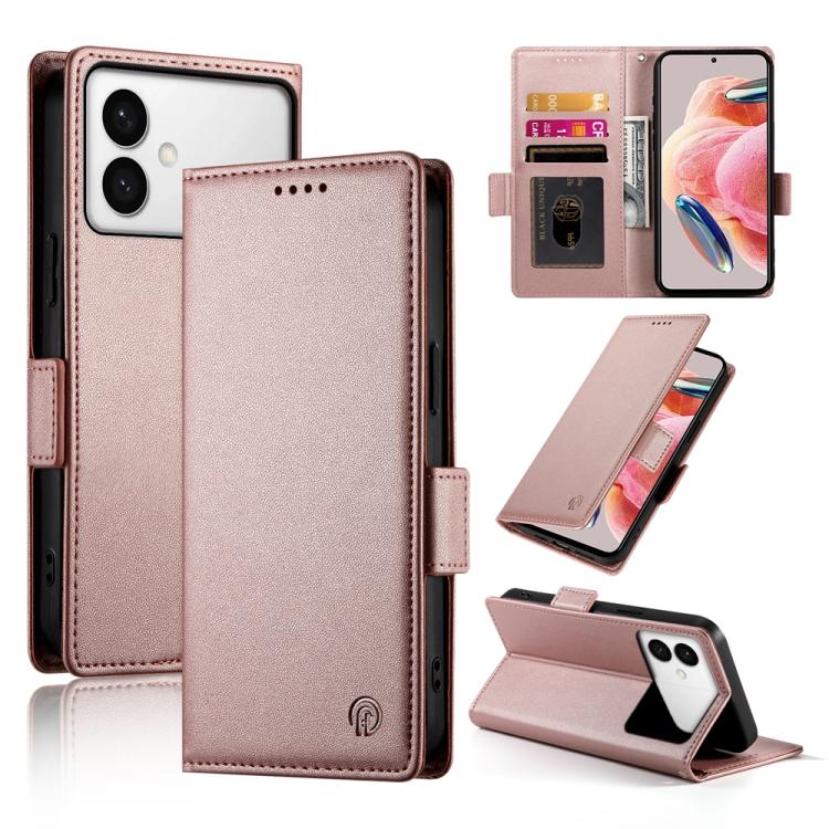 Side Buckle Magnetic Frosted Leather Phone Case, For Galaxy S26 FE 5G, For Samsung Galaxy S26+ 5G, For Samsung Galaxy S26 Edge 5G