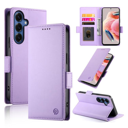 Side Buckle Magnetic Frosted Leather Phone Case, For Galaxy S26 FE 5G, For Samsung Galaxy S26+ 5G, For Samsung Galaxy S26 Edge 5G
