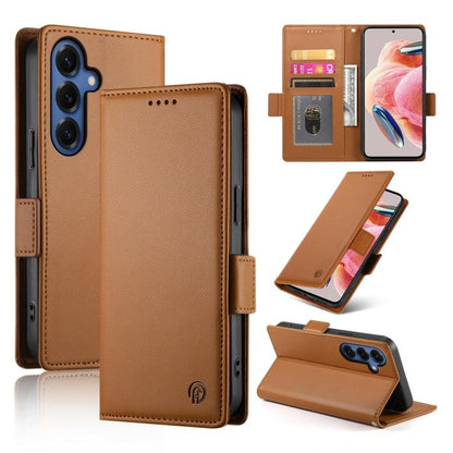 Side Buckle Magnetic Frosted Leather Phone Case, For Galaxy S26 FE 5G, For Samsung Galaxy S26+ 5G, For Samsung Galaxy S26 Edge 5G